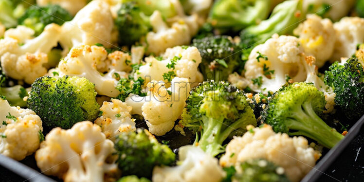 Broccoli and cauliflower roasted veggies - Starpik Stock