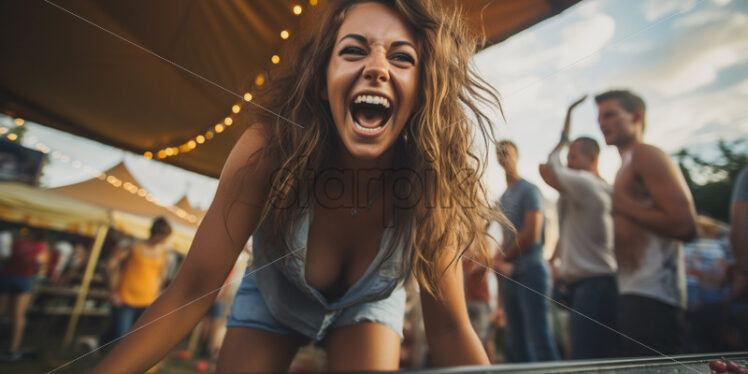  Candid shots of people participating in fun party games - Starpik Stock