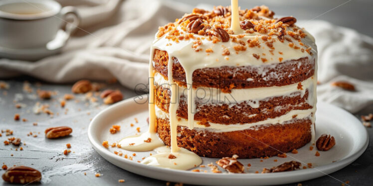 Carrot cake delicious dessert - Starpik Stock