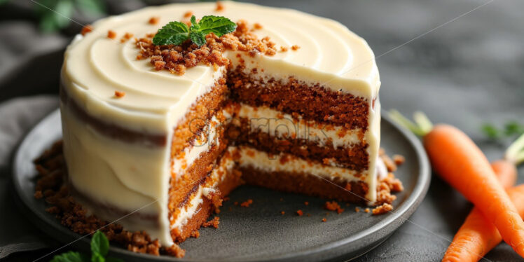 Carrot cake delicious dessert - Starpik Stock