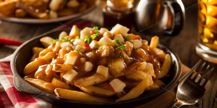 Classic Canadian Poutine  - Starpik Stock