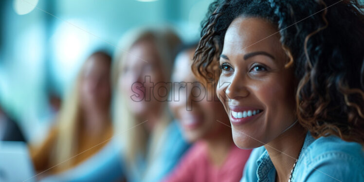 Colleagues participating in a diversity and inclusion workshop - Starpik Stock