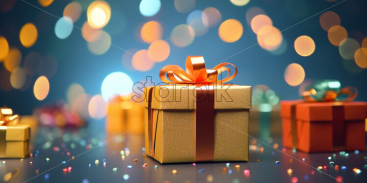 Colorful gift box, creating a festive and joyful atmosphere - Starpik Stock