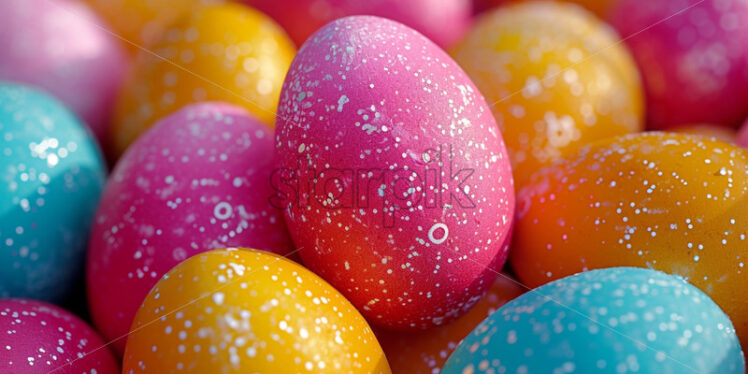 Colourful easter eggs celebrate - Starpik Stock