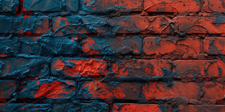 Colourful old brick grunge background texture - Starpik Stock