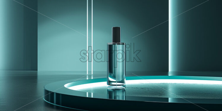 Cosmetics bottle packaging mock up, minimalistic design - Starpik Stock