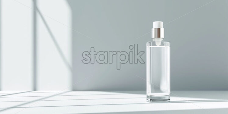 Cosmetics bottle serum mock up, package design product, minimalistic background - Starpik Stock