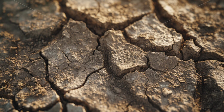 Cracked mud in a dry riverbed texture  - Starpik Stock