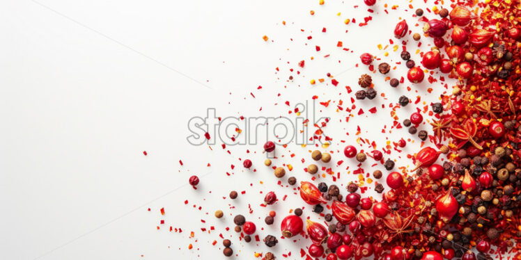 Crushed red pepper flakes and allspice berries - Starpik Stock