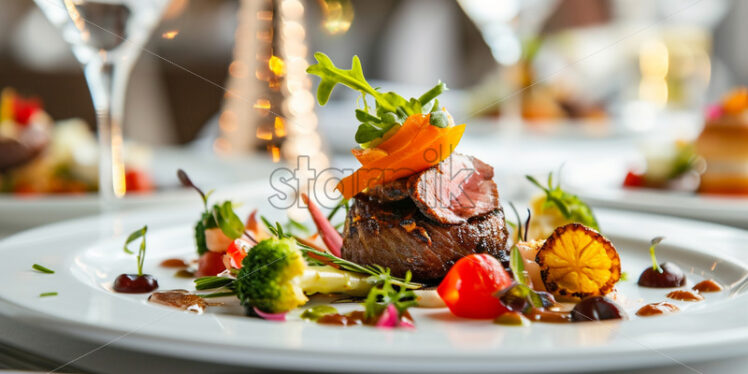 Culinary art delights on a plate - Starpik Stock