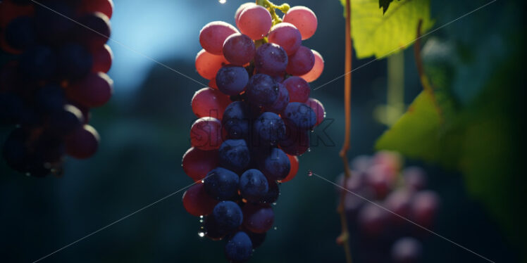 Delicious grapes on the vine - Starpik Stock