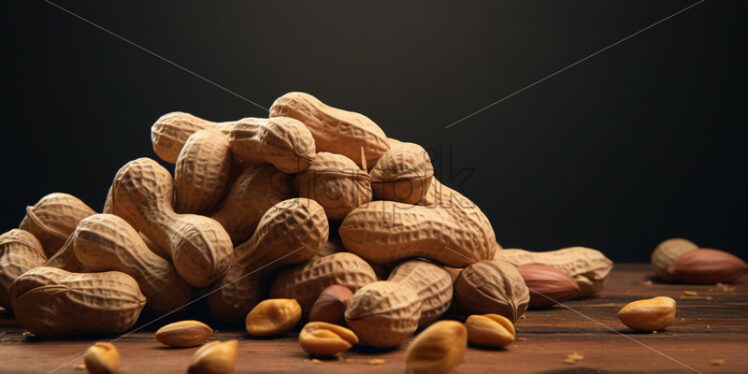 Delicious peanuts on a table - Starpik Stock