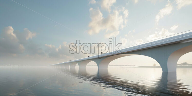 Design the concept of a modern bridge - Starpik Stock