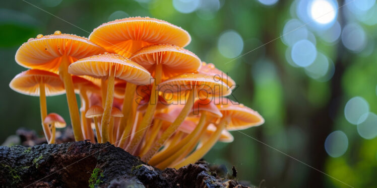 Edible mushrooms in the forest - Starpik Stock