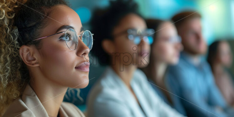 Employees in a training session - Starpik Stock