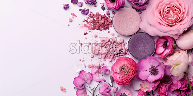 Eyeshadow palette inspired by the hues of spring flowers - Starpik Stock