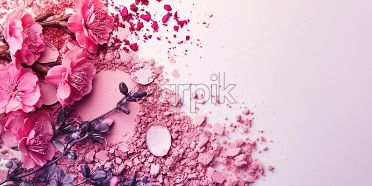 Eyeshadow palette inspired by the hues of spring flowers - Starpik Stock