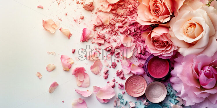 Eyeshadow palette inspired by the hues of spring flowers - Starpik Stock