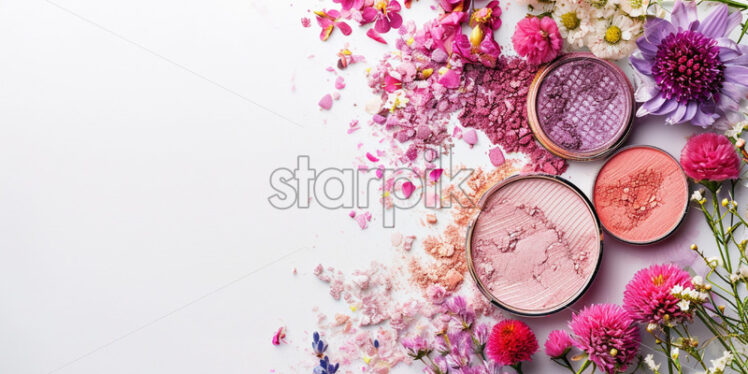 Eyeshadow palette inspired by the hues of spring flowers - Starpik Stock