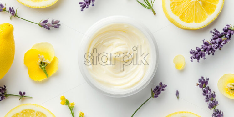 Face cream, placed a white background - Starpik Stock