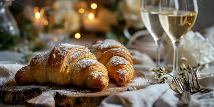 French sophistication in croissants - Starpik Stock