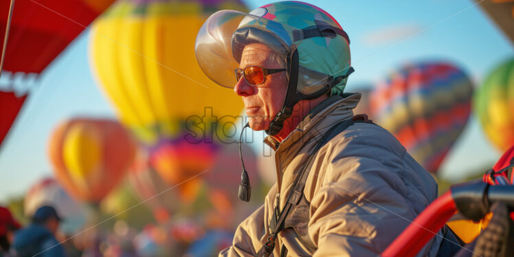 Hot air balloon pilot  - Starpik Stock