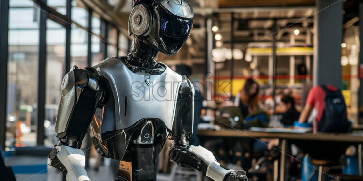 Human-like robot prototype. - Starpik Stock