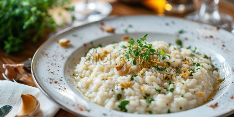 Italian Risotto, elegantly plated - Starpik Stock