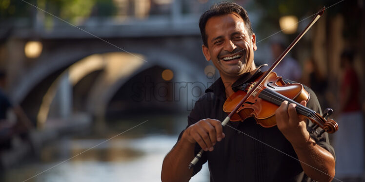 Italian violin performer - Starpik Stock