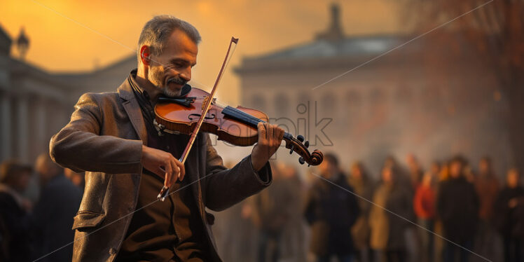 Italian violin performer - Starpik Stock