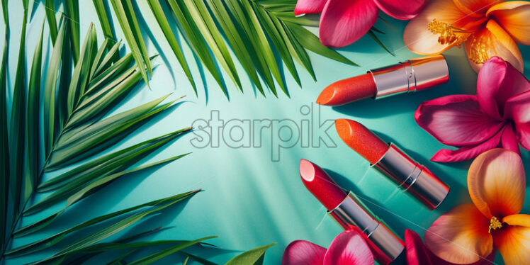 Lipstick line inspired by exotic flowers - Starpik Stock