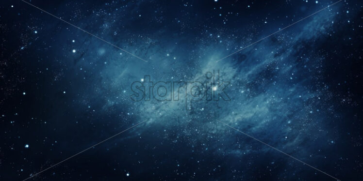 Milky way, galaxy in the dark sky - Starpik Stock