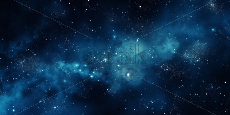 Milky way, galaxy in the dark sky - Starpik Stock