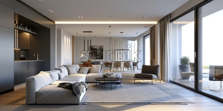 Modern apartment minimalistic and stylish - Starpik Stock