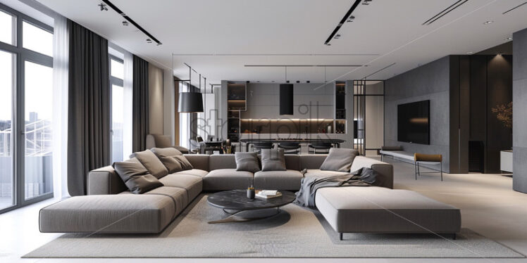 Modern apartment minimalistic and stylish - Starpik Stock