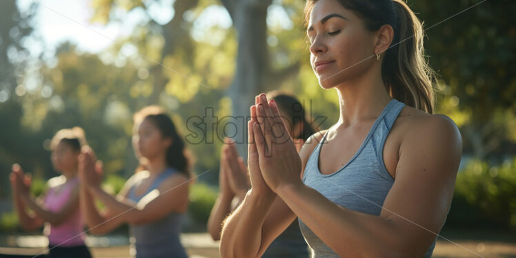 Morning yoga serenity - Starpik Stock