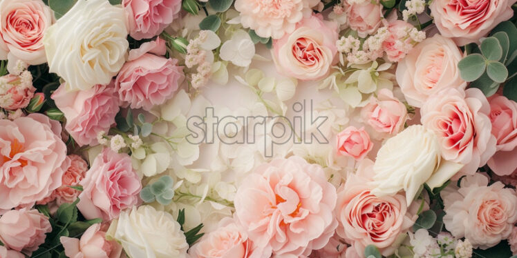 Peony flowers delicate background for wedding cards - Starpik Stock