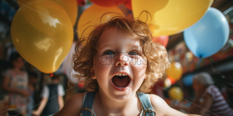 Playful shots of kids enjoying the party games and activities - Starpik Stock