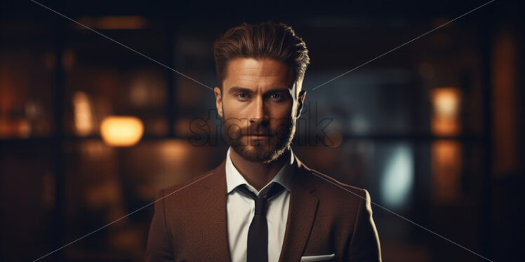 Portrait of a stylish man in a suit - Starpik Stock