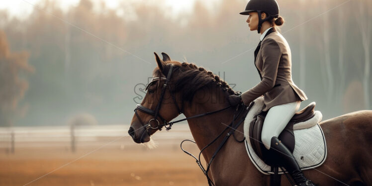 Portrait of an equestrian athlete - Starpik Stock