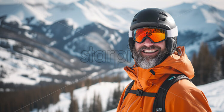  Portrait shot of a Ski Instructor - Starpik Stock