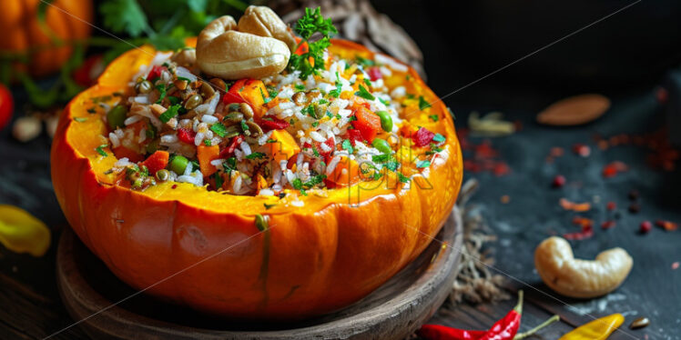 Pumpkin rice fresh gourmet - Starpik Stock