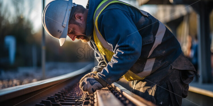 Railway worker - Starpik Stock