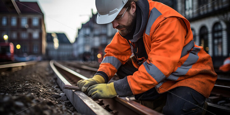 Railway worker PPE - Starpik Stock