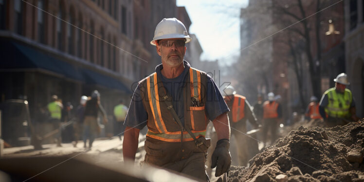 Safety Sentinel at Work - Starpik Stock