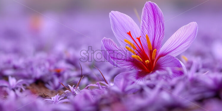 Saffron flower and fresh spice delicious - Starpik Stock