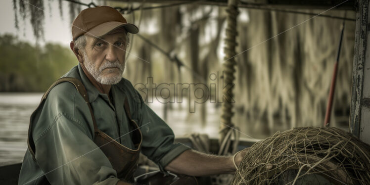  Shrimp Boat Captain - Starpik Stock