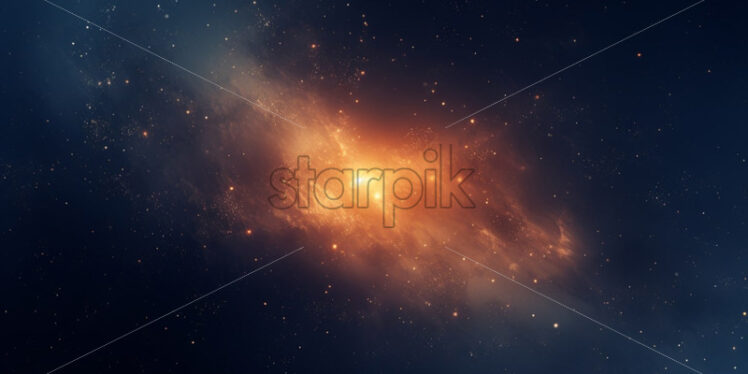 Space background with shining stars. Cosmic illumination - Starpik Stock