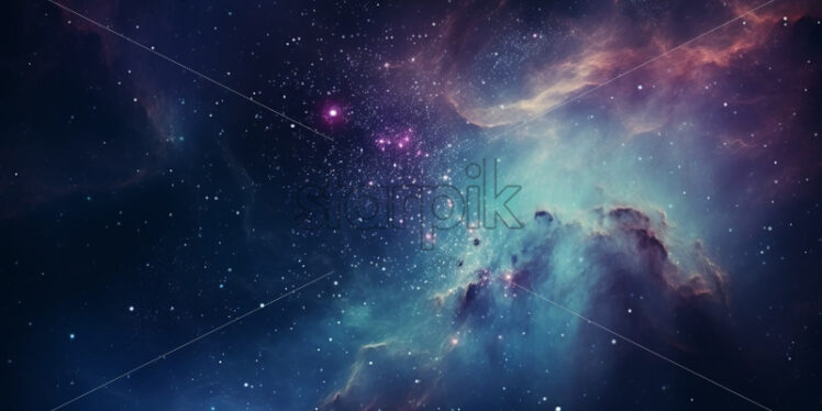 Stars in galaxy in a free space. Cosmic beauty - Starpik Stock