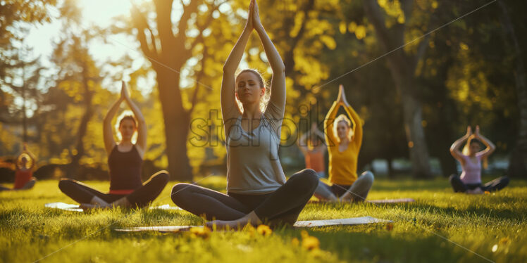 Sunrise yoga unity - Starpik Stock